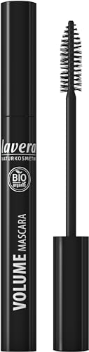 lavera Volume Mascara Wimperntusche ∙ Farbe black schwarz ∙ Volumen, Schwung & Definition ∙ Natural & innovative Make up ✔ vegan ✔ Bio Pflanzenwirkstoffe ✔ Naturkosmetik ✔ Augen Kosmetik 1er Pack (1 x 9 ml)