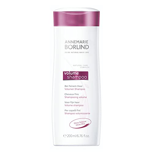 ANNEMARIE BÖRLIND SEIDE NATURAL HAIR CARE Volumen Shampoo (200 ml) - Volumenspendende Reinigung, Verbessert Spannkraft,für Glanz und Stärke, Feines Haar, Vegan