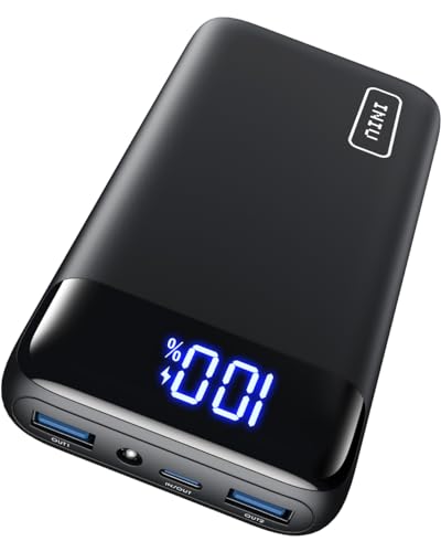 INIU Power Bank, 22,5W Powerbank Klein Aber Stark 20000mAh (USB C Input & Output), PD 3.0 QC 4.0 Externe Handyakkus with LED Display, Kompatibel mit iPhone 15 14 13 12 Pro Max Mini Samsung iPad Huawei
