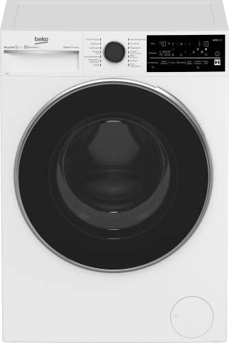 Beko B5WFT78410W bPRO 500 Waschvollautomat, Waschmaschine, 8 kg, Restzeitanzeige und Schleuderwahl, 1400 U/min, SteamCure Dampffunktion, AquaWave Schontrommel, StainExpert Programm, Weiß